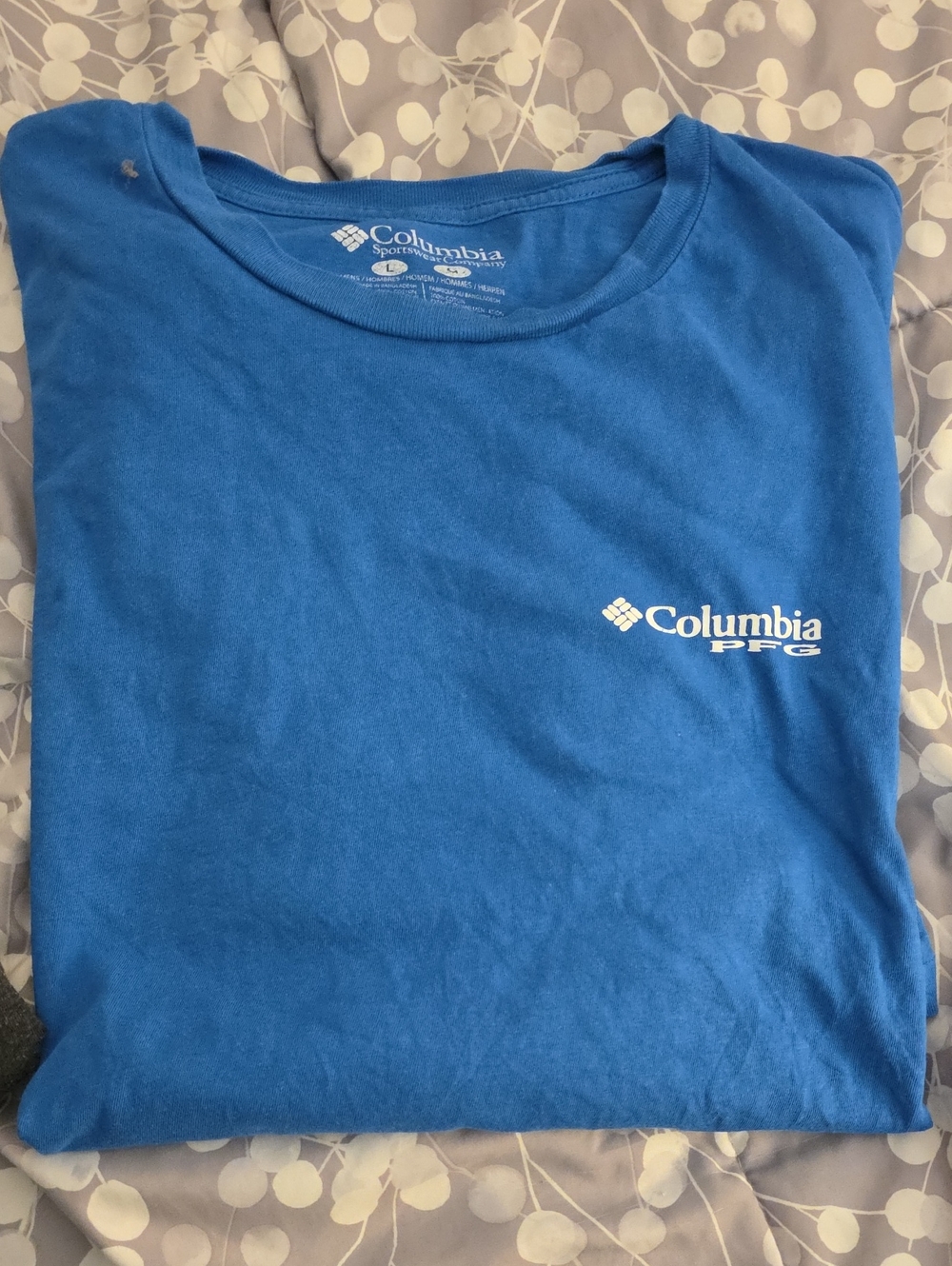 Mens Columbia Fishing Tshirt